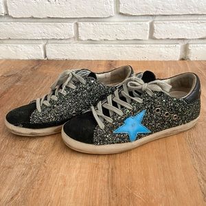 Golden Goose Glitter Superstar Sneakers SZ 36